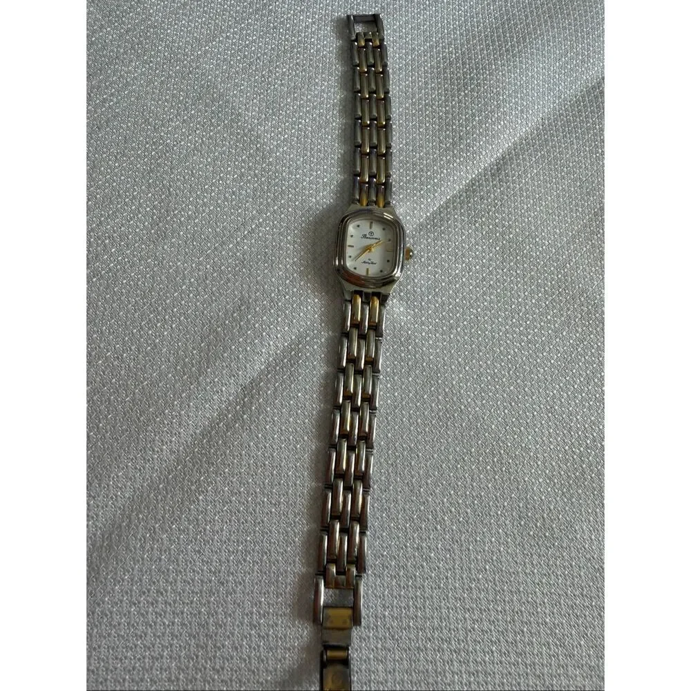Beauvais by Mathey Tissot Silver Gold Tone Watch Untested As Is